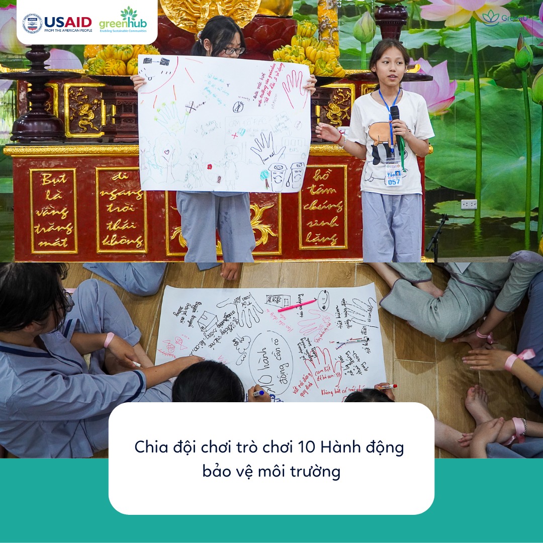 Dự án LSPP đã cùng các em nhỏ ở khoá tu chùa Đình Quán tìm hiểu về nhựa như thế nào?