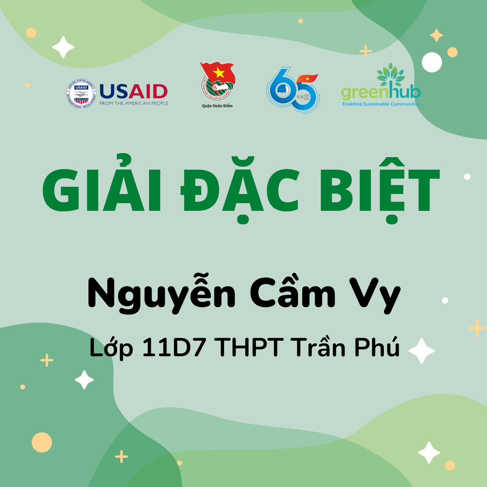 Kết quả cuộc thi Tiktok "Thanh thiếu nhi Hoàn Kiếm chung tay giảm thiểu rác thải nhựa vì một hành tinh xanh"
