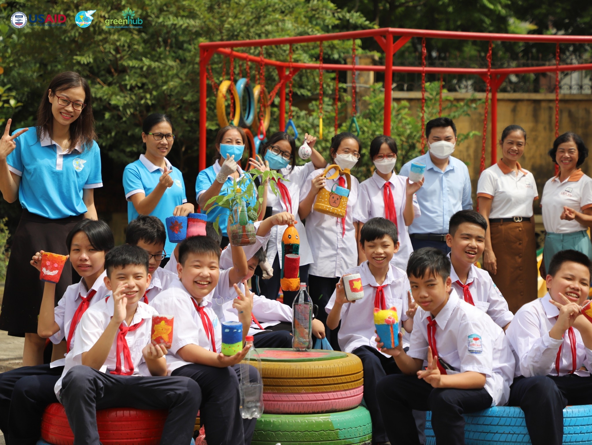 Sân chơi tái chế cho trẻ em tại quận Bắc Từ Liêm Hà Nội - khơi nguồn những ước mơ