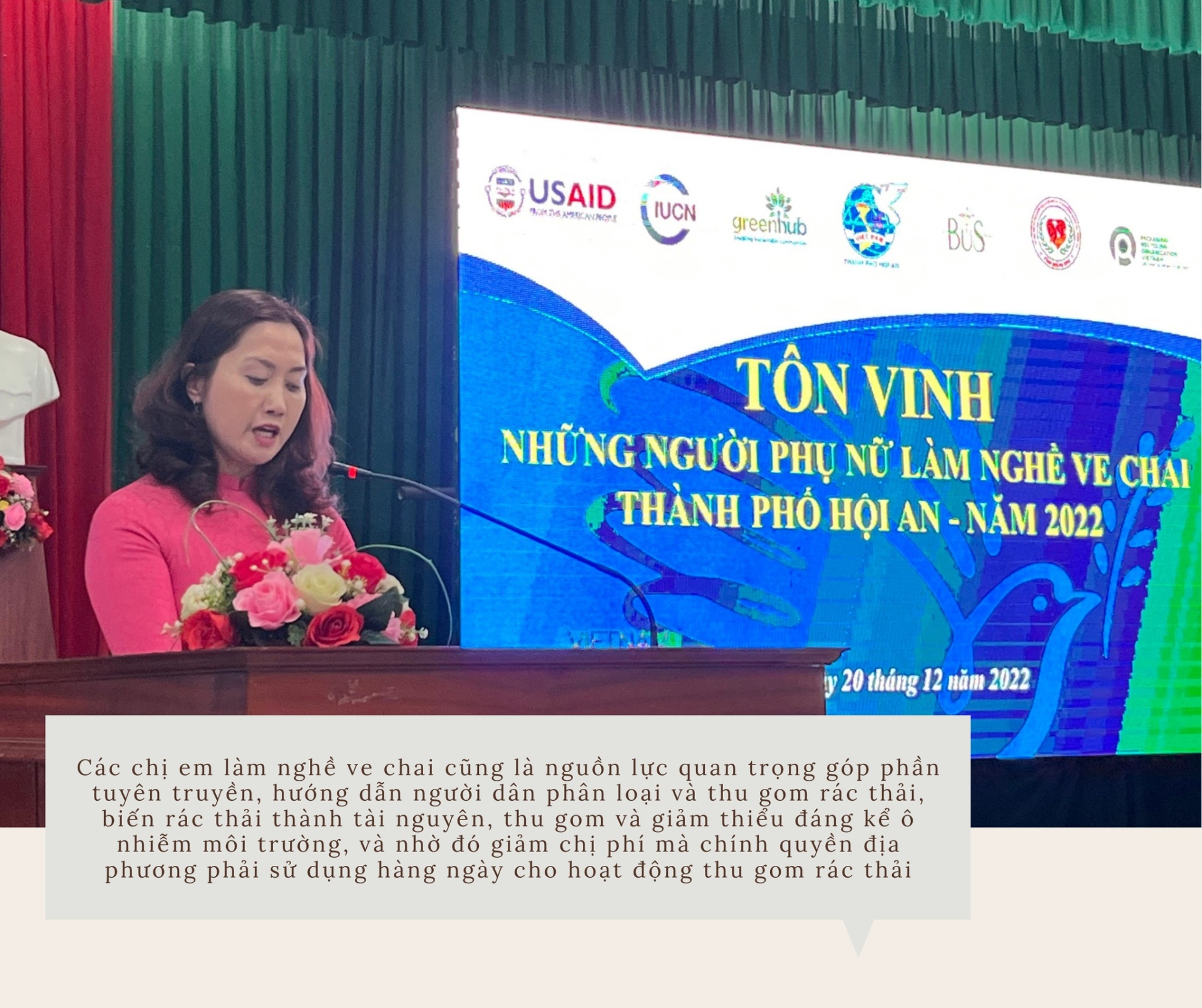 Tôn vinh những người phụ nữ làm nghề ve chai tại thành phố Hội An