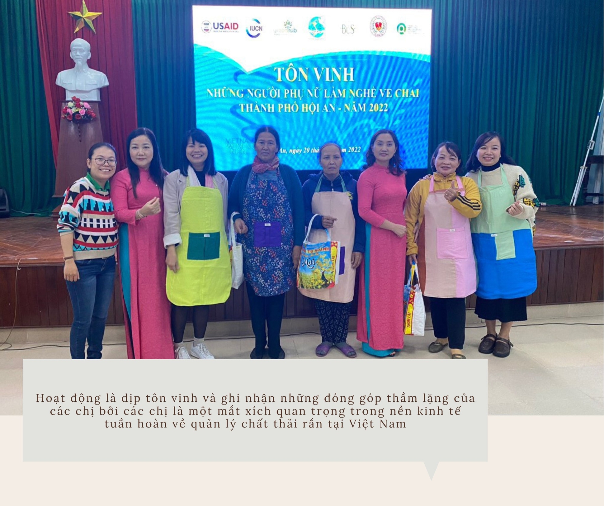 Tôn vinh những người phụ nữ làm nghề ve chai tại thành phố Hội An