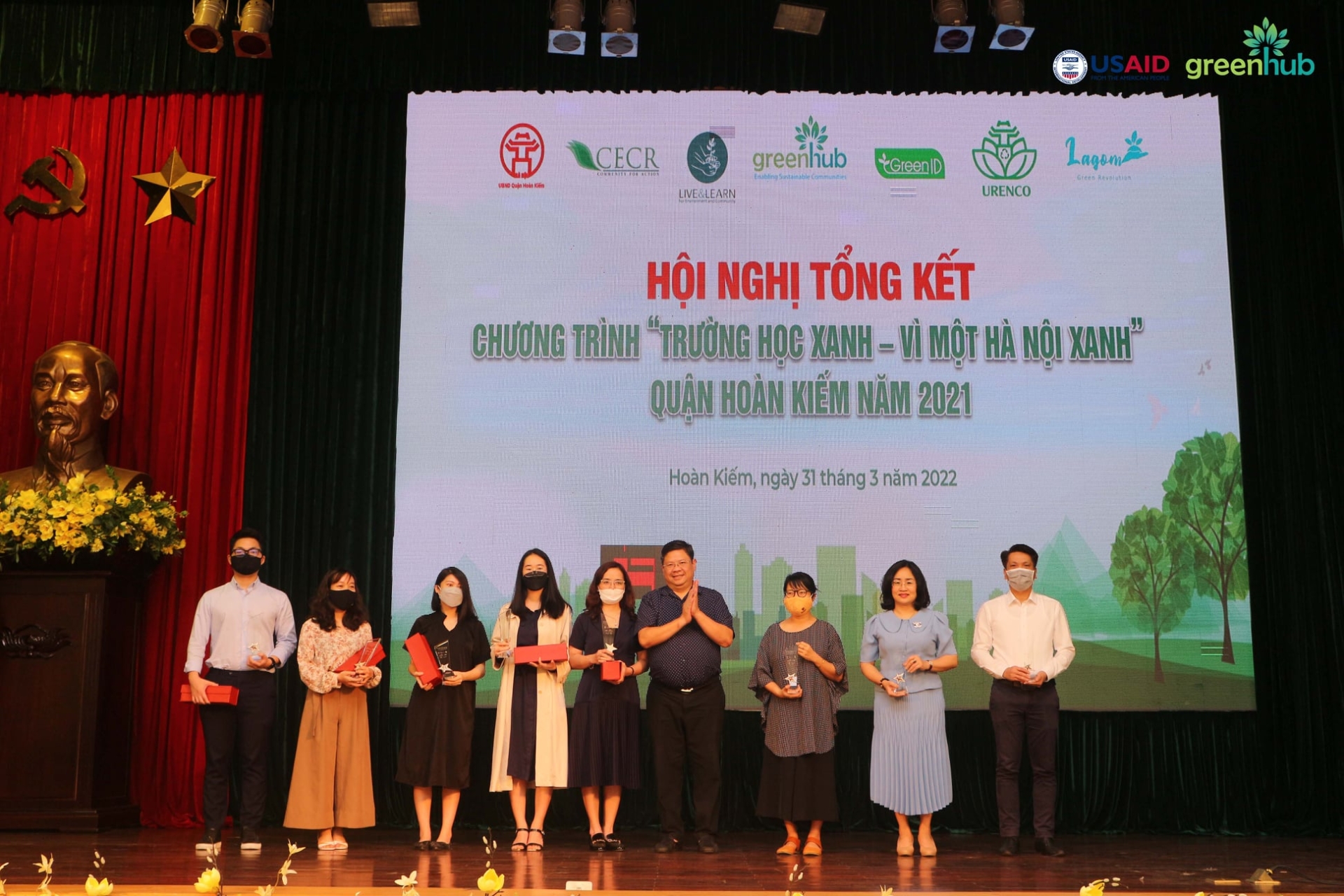 Tổng kết chương trình "Xây dựng trường học xanh - Vì một Hà Nội xanh" 2021