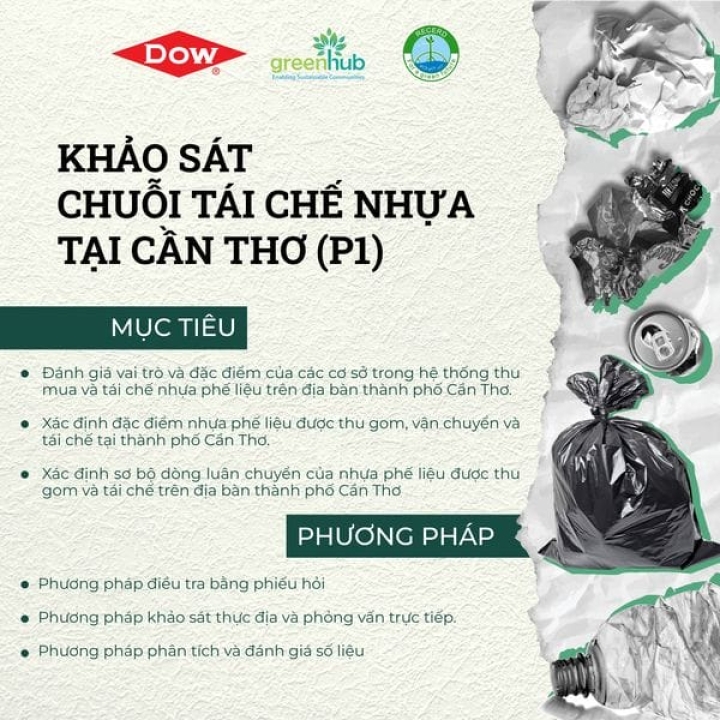 Vì sông Mê Kông không rác - Khảo sát chuỗi tái chế nhựa tại Cần Thơ
