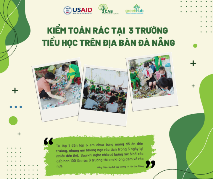 Kiểm toán rác thải tại 3 trường tiểu học trên địa bàn thành phố Đà Nẵng