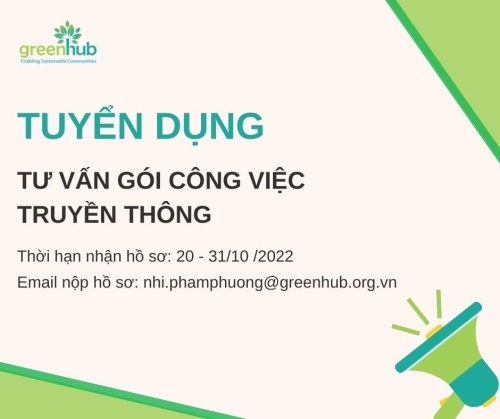 TUYỂN DỤNG TƯ VẤN CHO GÓI CÔNG VIỆC TRUYỀN THÔNG