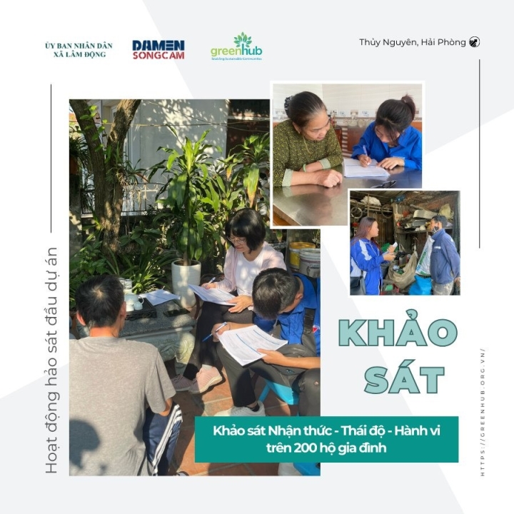 Khảo sát đầu vào dự án tại xã Lâm Động, huyện Thuỷ Nguyên, thành phố Hải Phòng