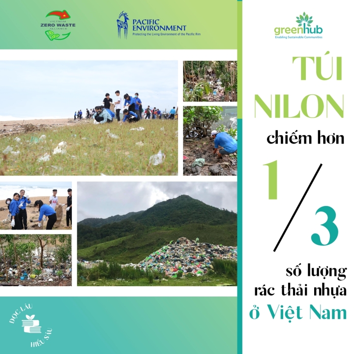 Túi nilon chiếm hơn 1/3 số lượng rác thải nhựa ở Việt Nam