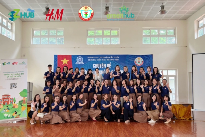 ZHUB  và TIỂU HỌC TRUNG YÊN tập huấn không rác thải