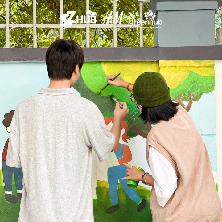 Trường tiểu học Trung Yên thay áo mới