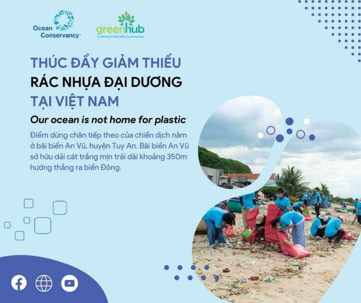 Chiến dịch Our Ocean is not home for plastic – Bãi Dừa không chỉ có dừa