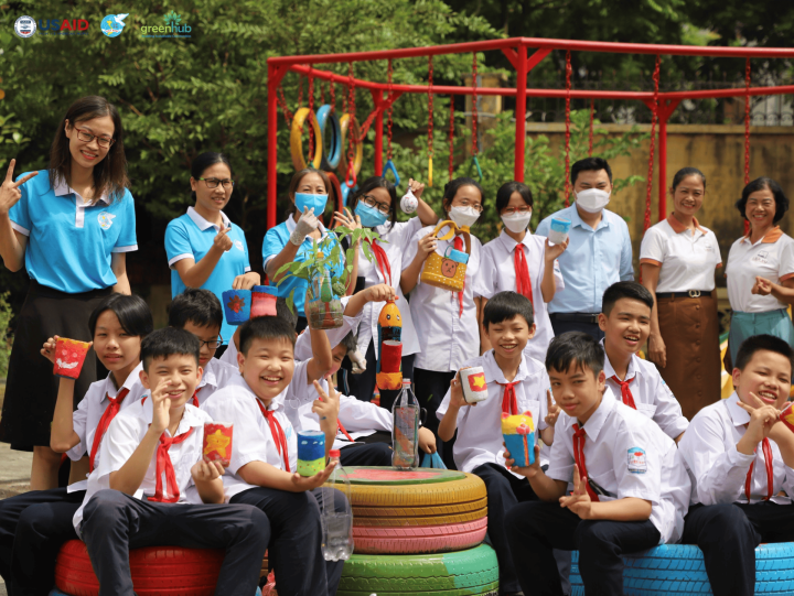 Sân chơi tái chế cho trẻ em tại quận Bắc Từ Liêm Hà Nội - khơi nguồn những ước mơ