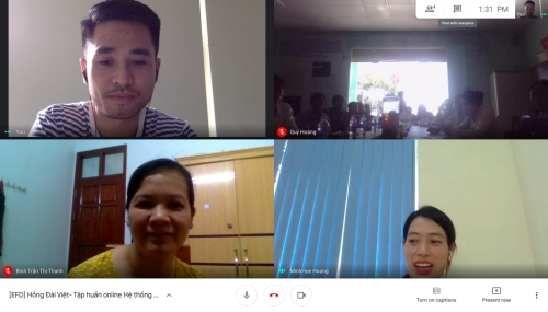 Triển khai khóa đào tạo Online về Hệ thống PGS