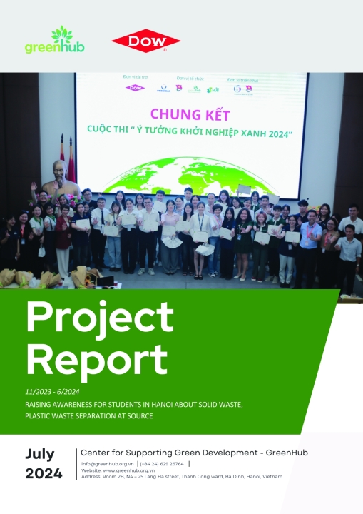 Raising Awareness for Students in Hanoi about Solid Waste and Plastic Waste Separation – Project Report (2023–2024)