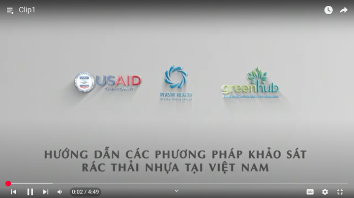 Khóa học trực tuyến về Phương pháp giám sát rác thải biển
