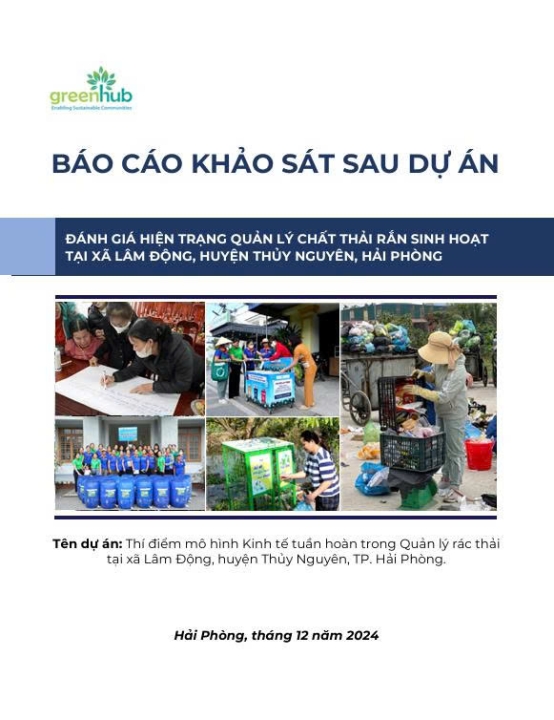 Report evaluating the current status of domestic solid waste management ending the project 